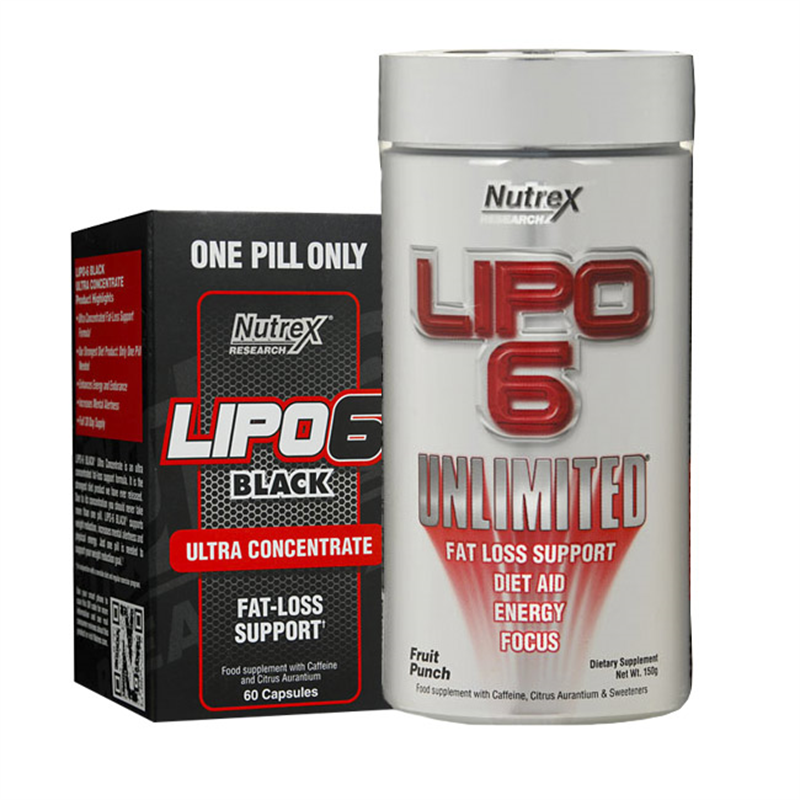 Nutrex Lipo 6 Black Ultra Concentrate + Lipo-6 Unlimited Gratis