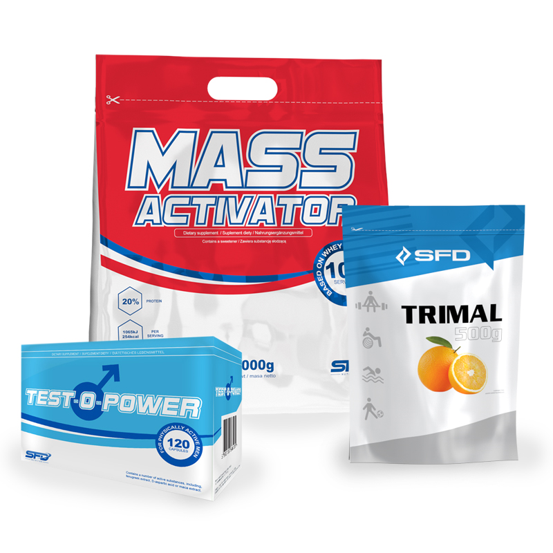 SFD NUTRITION Mass Activator + Test-O-Power + Trimal