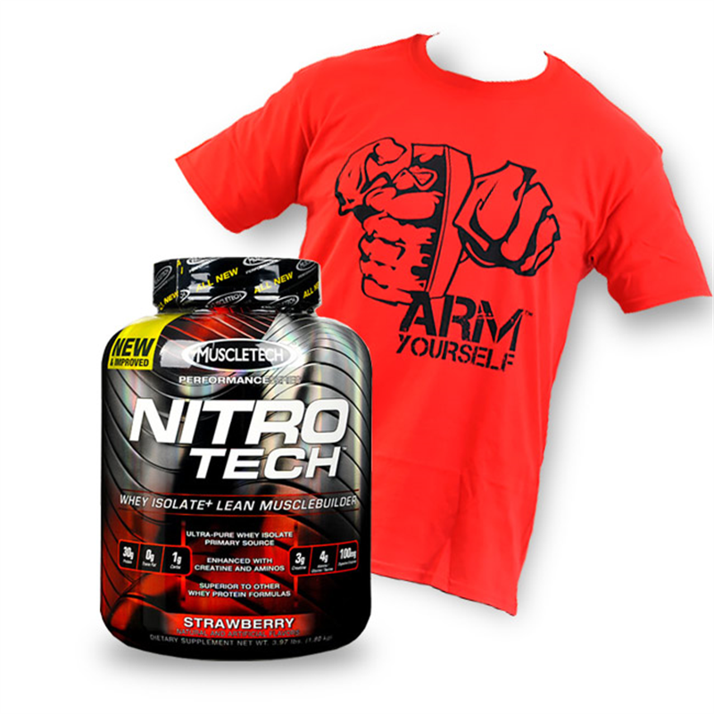 Muscletech Nitro Tech Performance+Grenade Arm Yourself Koszulka