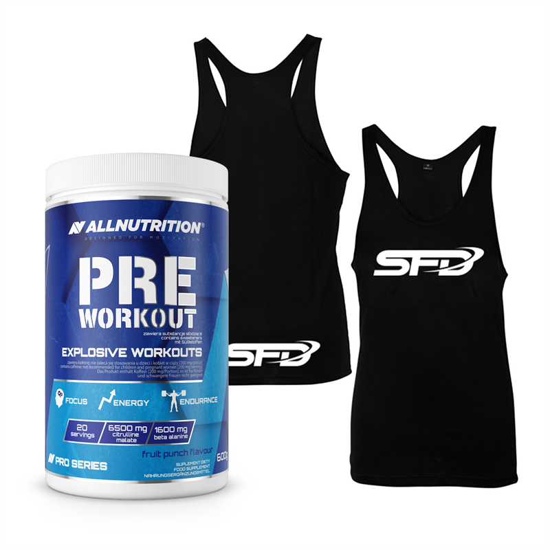 ALLNUTRITION Pre Workout Pro Series + Tank Top Logo