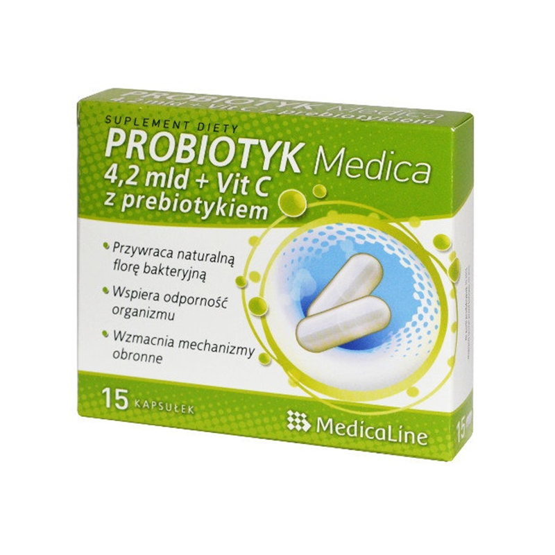 Medicaline Probiotyk Medica 4,2 mld+Vit C z Prebiotykiem