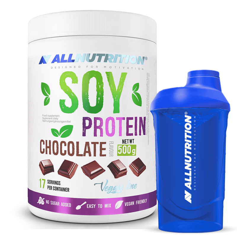 ALLNUTRITION SOY PROTEIN 500G + SHAKER