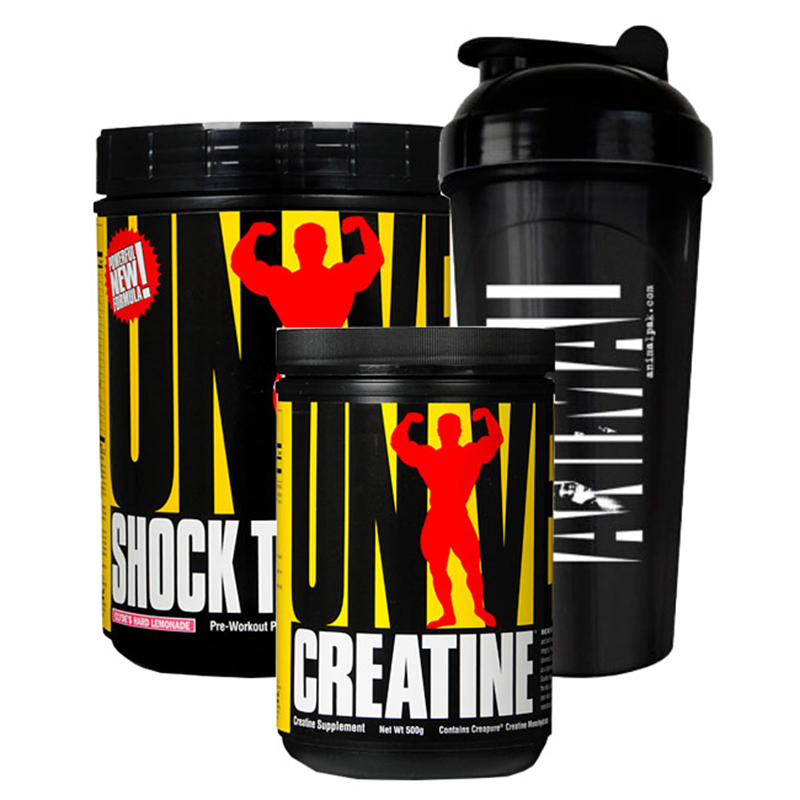 Universal Nutrition Shock Therapy + Creatine + Shaker