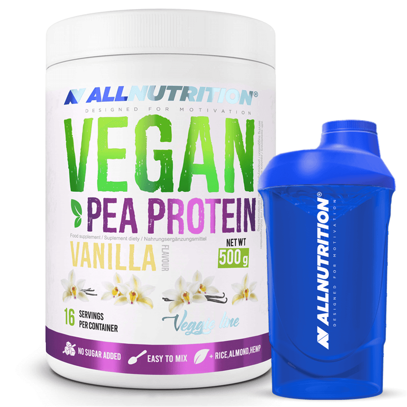 ALLNUTRITION VEGAN PEA PROTEIN + SHAKER