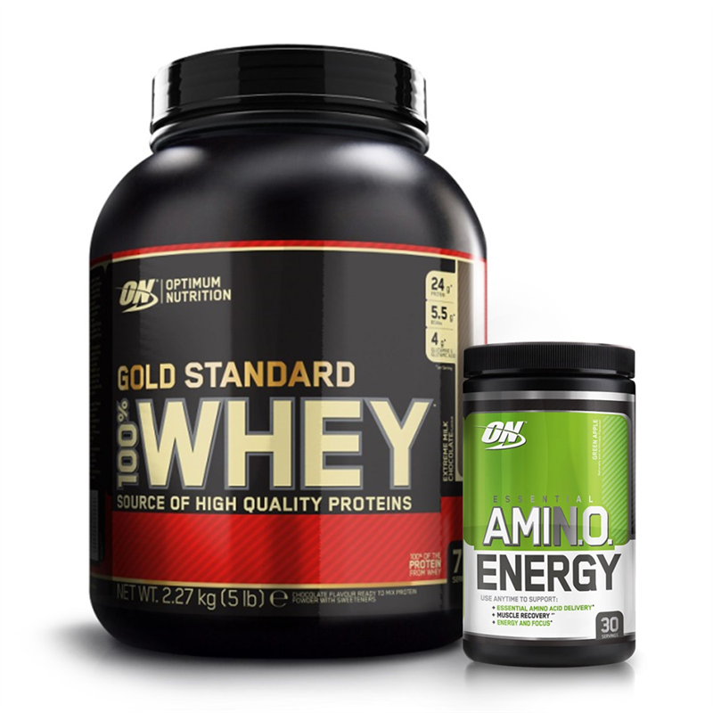 Optimum Nutrition Whey Gold Standard 100% 2270g + AMINO ENERGY 270g