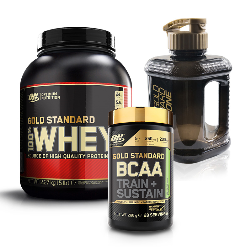 Optimum Nutrition Whey Gold Standard 100% + BCAA Train+Sustain