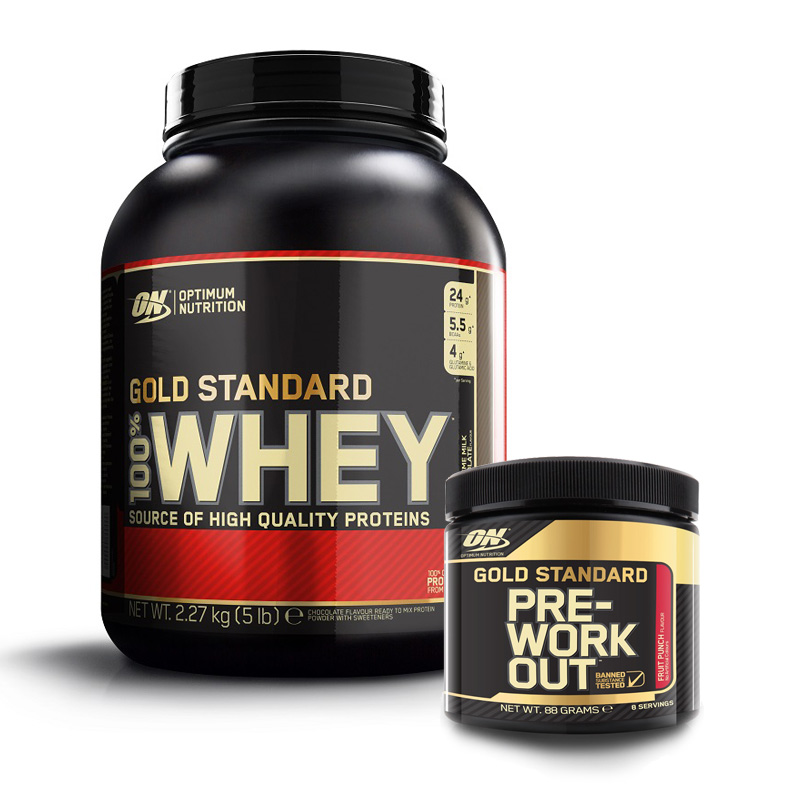 Optimum Nutrition Whey Gold Standard 100% + Trial Pre-Workout