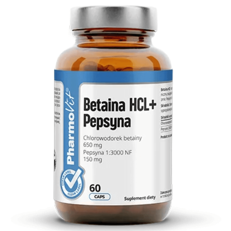 Pharmovit Betaina HCL + Pepsyna