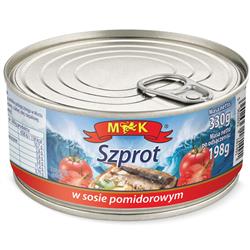 Szprot w sosie pomidorowym