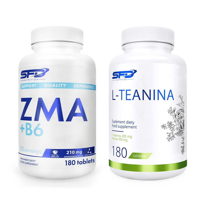 SFD NUTRITION Zma+B6 + L-Teanina 180 tabletek