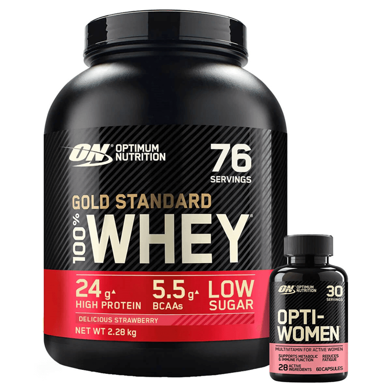 Optimum Nutrition Whey Gold Standard 100% 2270g + OPTI-WOMEN 60 CAPS
