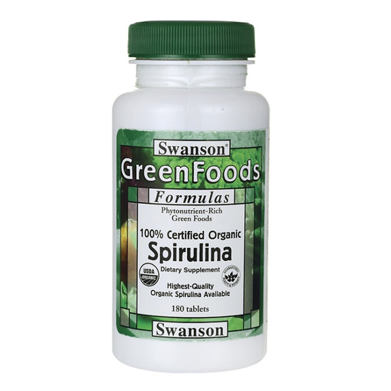 Swanson 100% Certified Organic Spirulina