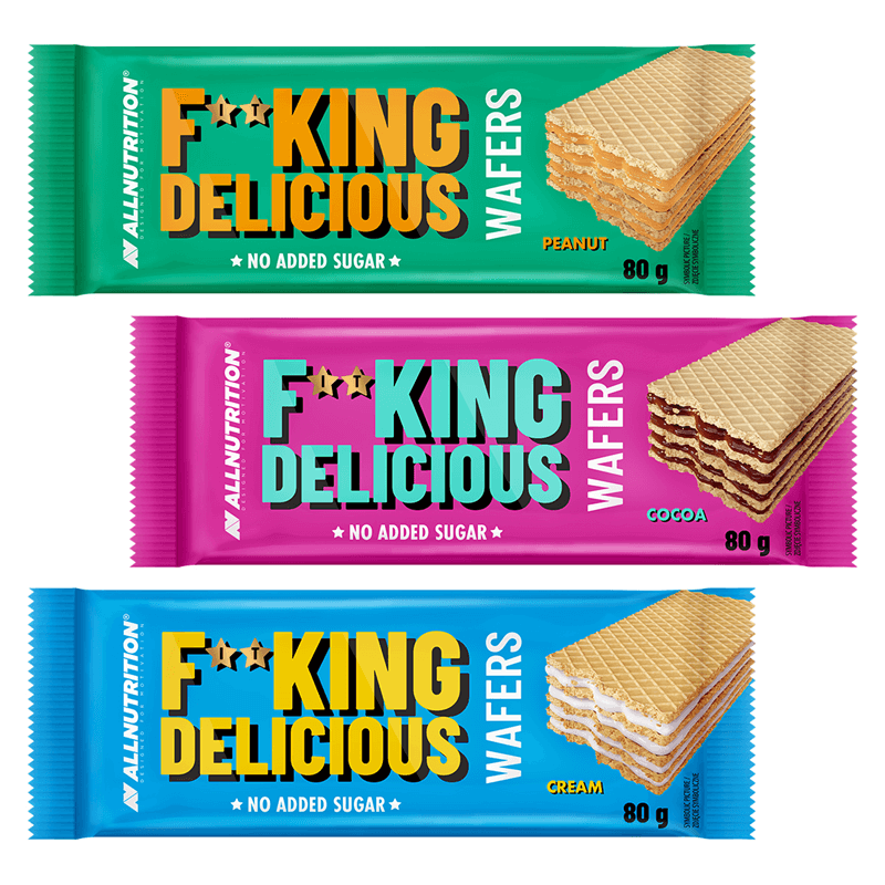 ALLNUTRITION 3x Fitking Delicious Wafers 80g