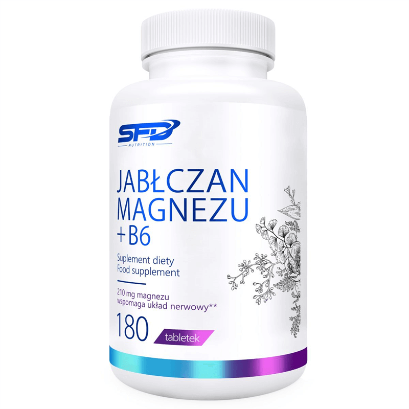 SFD NUTRITION Jabłczan Magnezu + B6