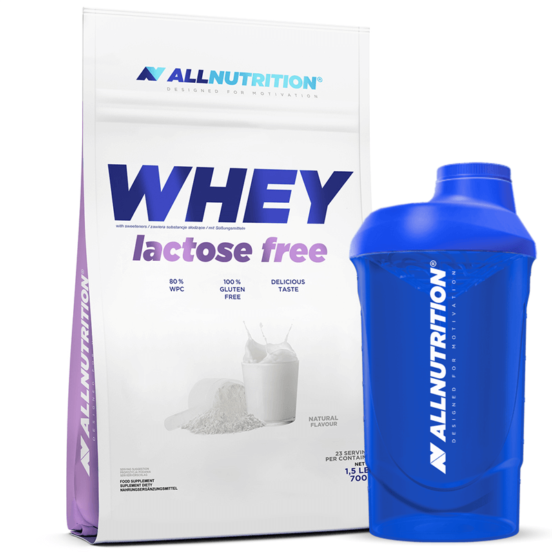 ALLNUTRITION WHEY LACTOSE FREE PROTEIN 700G + SHAKER
