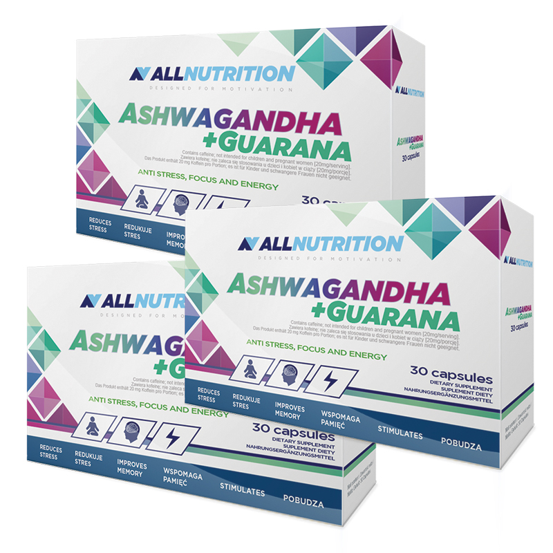 ALLNUTRITION 2x Ashwagandha+Guarana + Ashwagandha+Guarana