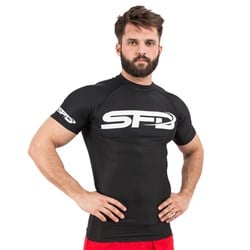Rashguard Short Czarna z Białym