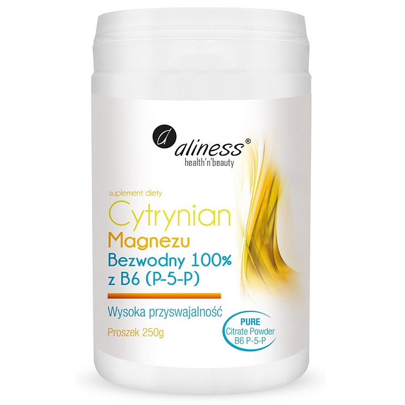 Medicaline Cytrynian Magnezu BEZWODNY 100% z B6 (P-5-P)