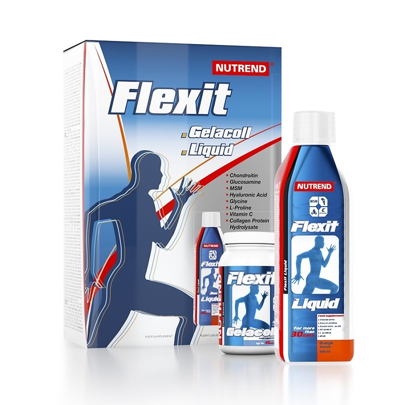 Nutrend Flexit liquid Orange 500ml + Flexit gellacol 180kap