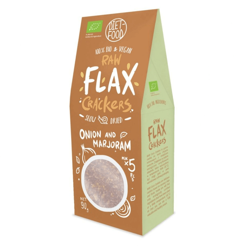 Diet Food Bio Flax Krakersy Cebula i Majeranek
